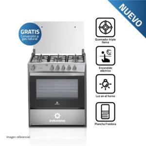 Cocina a gas Indurama Cantabria GLP Croma 5 hornillas – eficiente y moderna