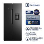 Refrigeradora Side By Side 419 L Negro ERS45F2P5EB Electrolux