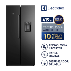Refrigeradora Side By Side 419 L Negro ERS45F2P5EB Electrolux