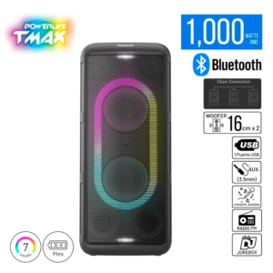 Equipo de sonido Panasonic SC-TMAX45 One Box 1000W RMS negro – potente y de alto rendimiento
