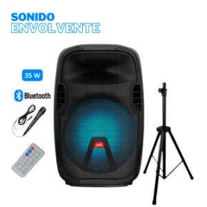 Parlante Party SPEAKER JVC XS-KY412PB 35 W BLUETOOTH Karaoke