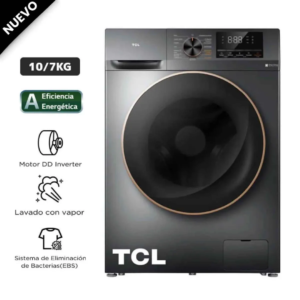 Lavaseca TCL Carga Frontal 10Kg/7Kg C2210WD Gris Oscuro
