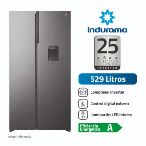 Refrigeradora Indurama Side by Side 529 Litros RI-795DI Croma – Gran Capacidad y Diseño Moderno