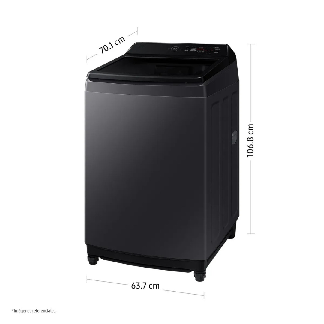 Lavadora Samsung 17 kg EcoBubble Gris Grafito WA40F17E7CPE – Alta Eficiencia y Máximo Cuidado de Prendas - Imagen 3