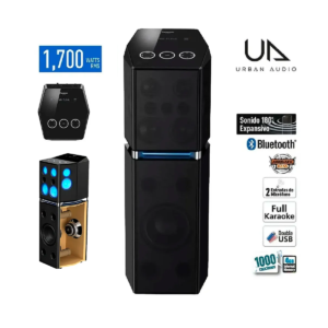 Equipo de sonido Panasonic SC-UA70PU-K One Box 1700W RMS negro – potencia máxima y sonido envolvente