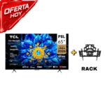 Televisor TCL 65" 4K UHD Smart TV 65P8L – Imagen Ultra HD, HDR y Experiencia Smart Fluida + RACK